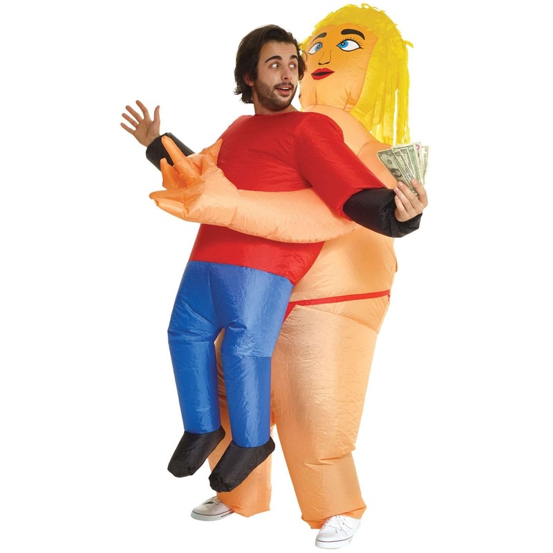 Inflatable stripper clinging costume