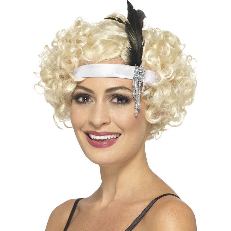 Showgirl headband white