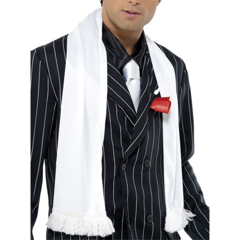 White gangster scarf Pasquale