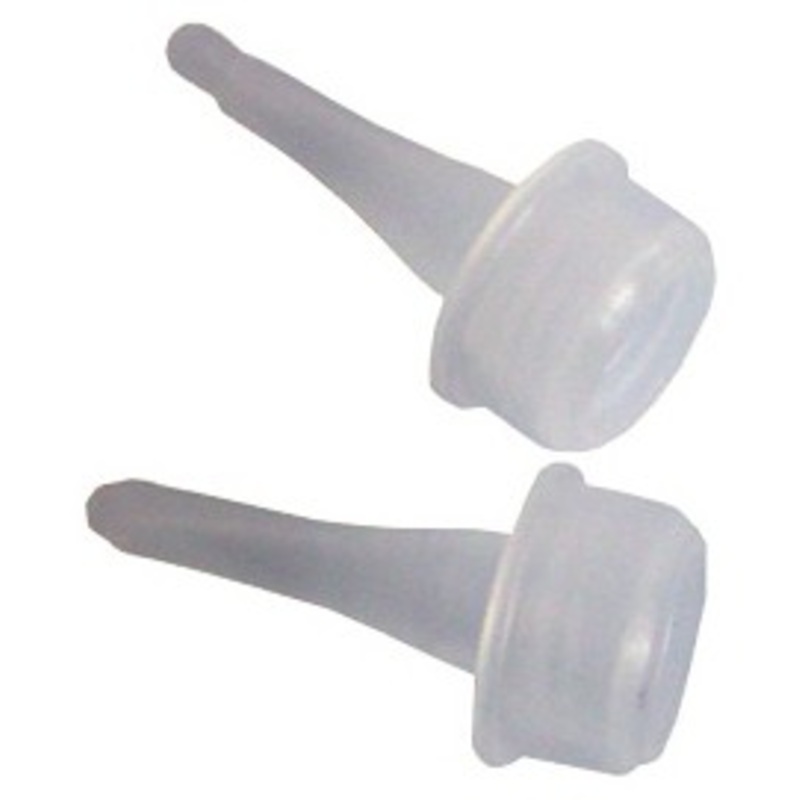 2 glitter gel dosing tips in a set