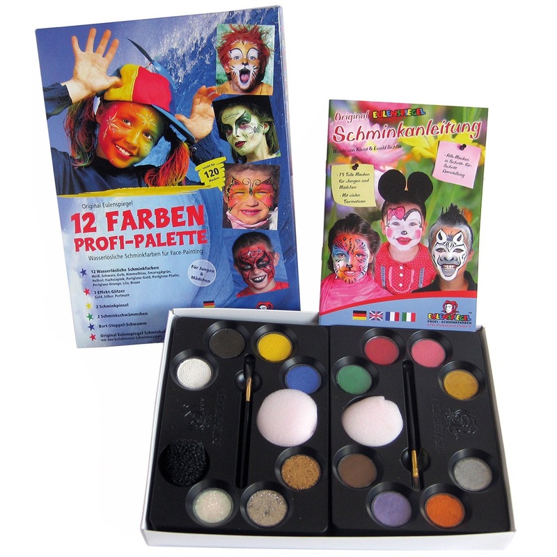 Aqua professional make-up 12 colors