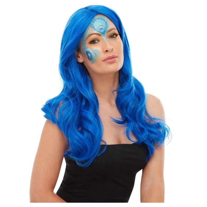 Blue peacock makeup set