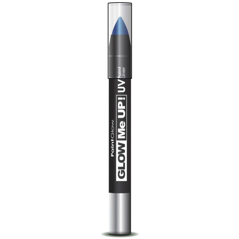 Blue UV glowing neon make-up stick