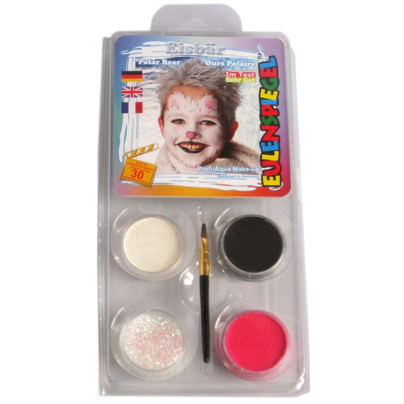 Children polar bears make up