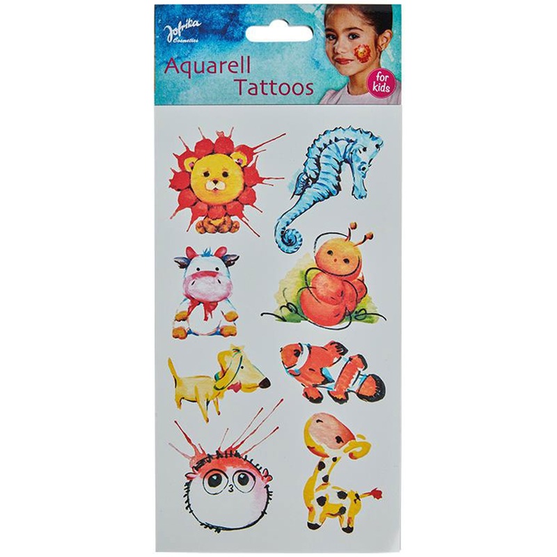 Cute watercolor tattoos for kids