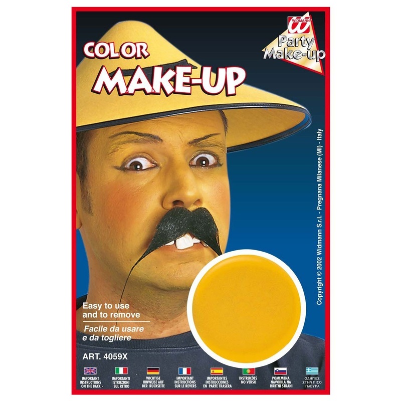 Face and body make-up in yellow