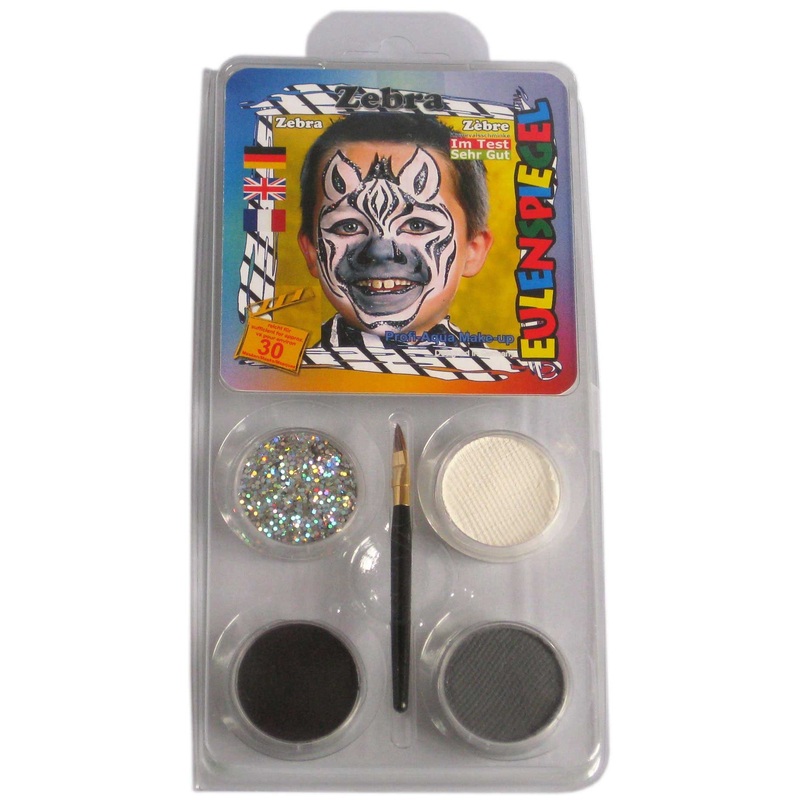 Glitter make-up set Zebra