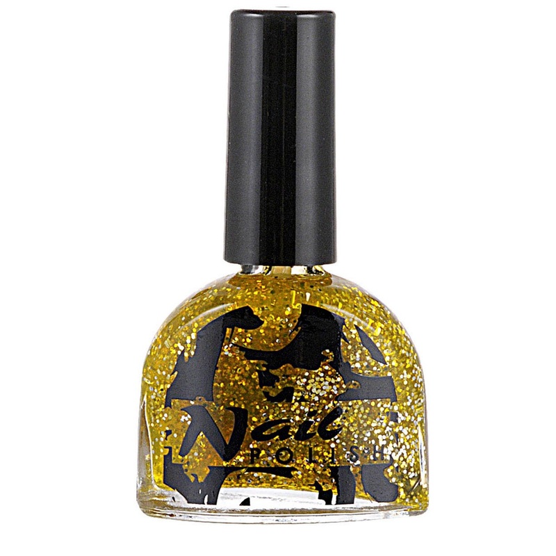 Gold glitter nail polish 7ml