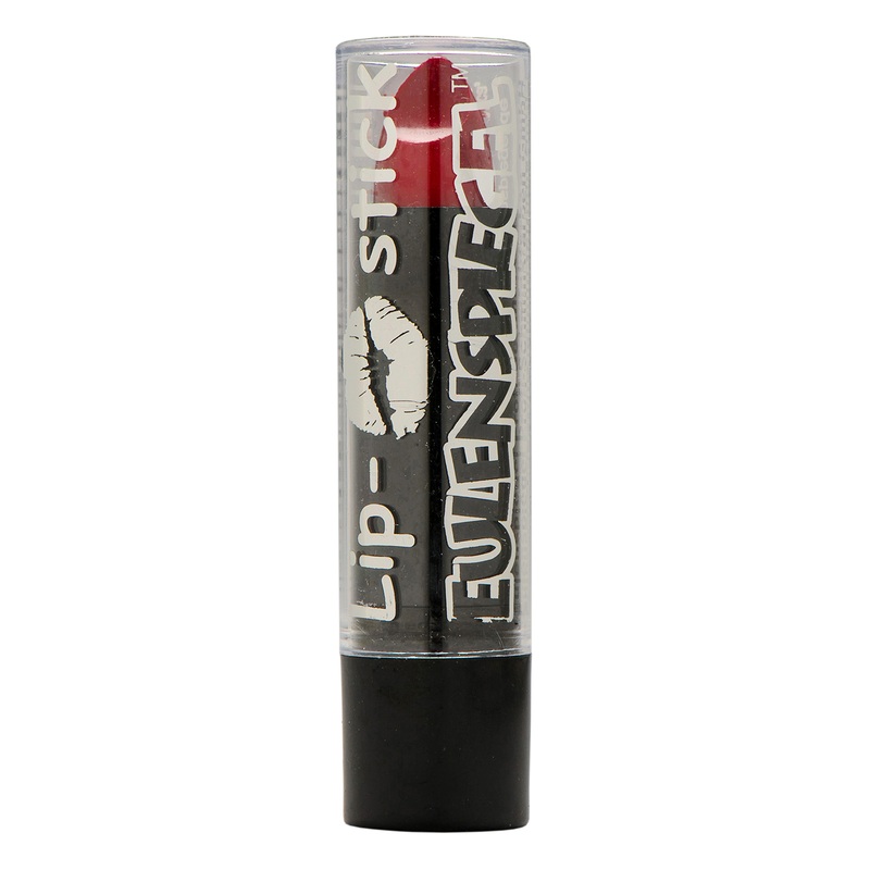 Intense red lipstick in theater quality