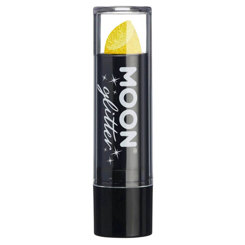 Lipstick yellow glitter iridescent