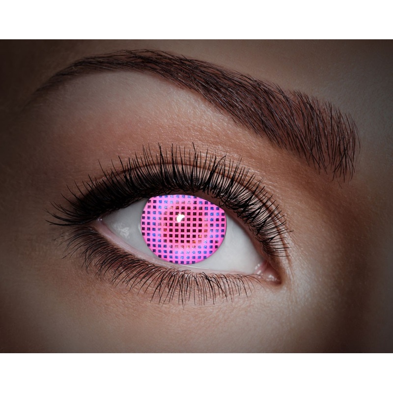 UV annual contact lens Screen Pink