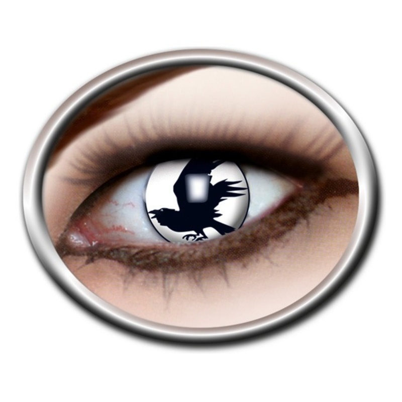 Black raven contact lens