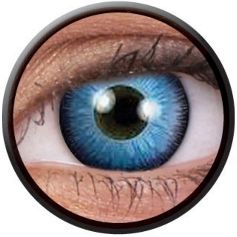 Blue costume contact lens
