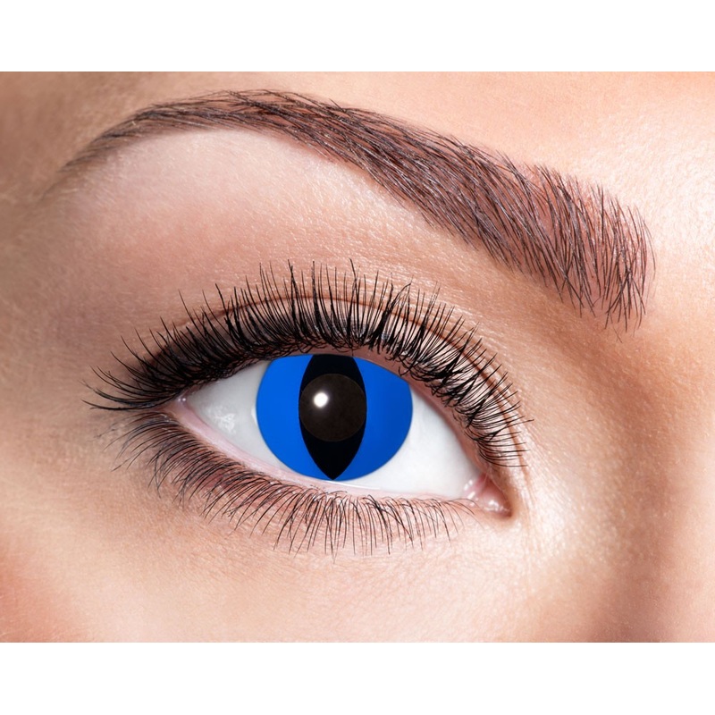 Cat Eye Contact Lenses Blue
