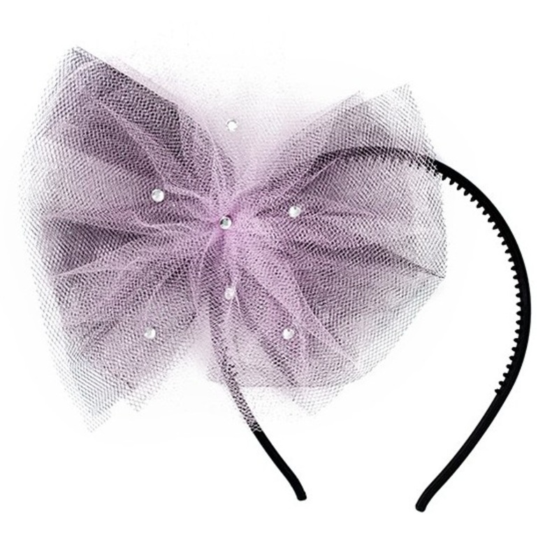 Glow headband with a tulle bow