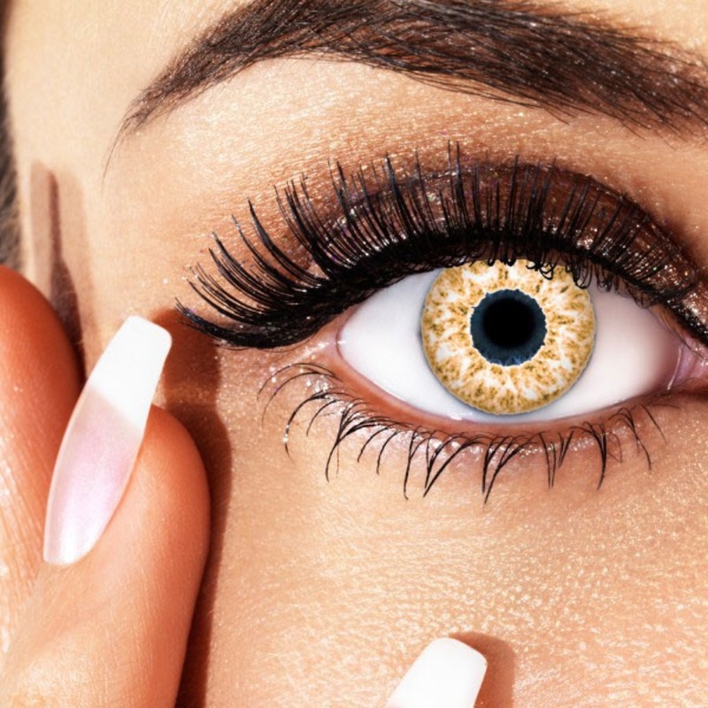Golden Inferno Annual Contact Lens