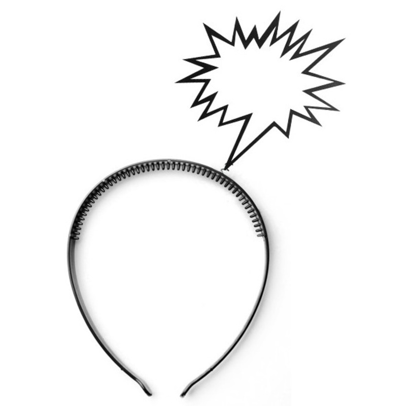 Headband with free text field