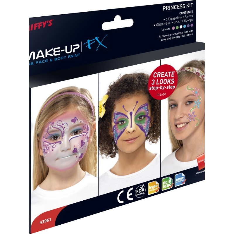 Magical face and body paint set for girls