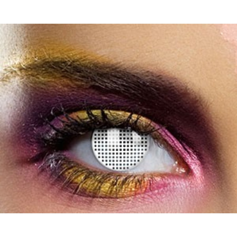 Mechanical grid contact lenses