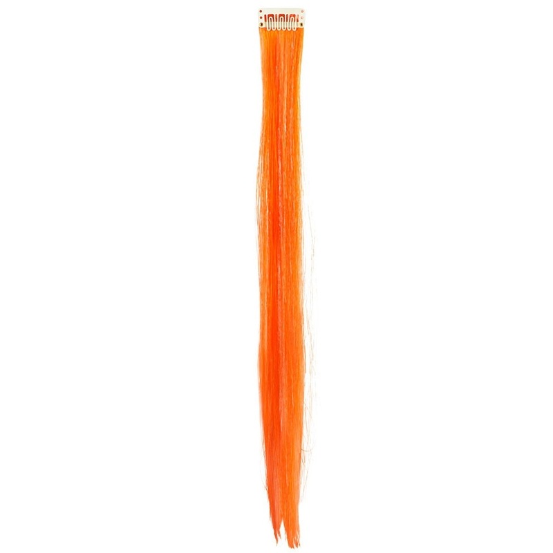 Orange strand of hair