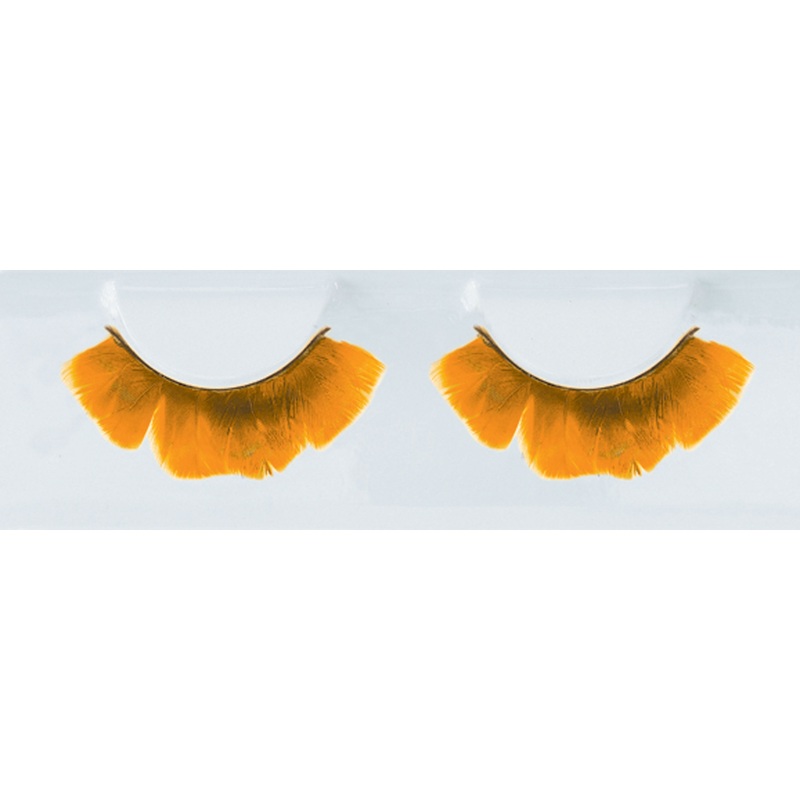 Orange Valentina Feather Lashes