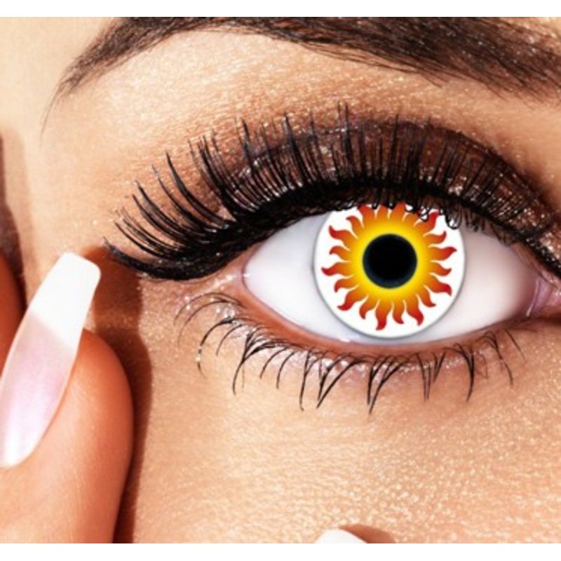 Orange-Yellow Sunshine Annual Contact Lenses