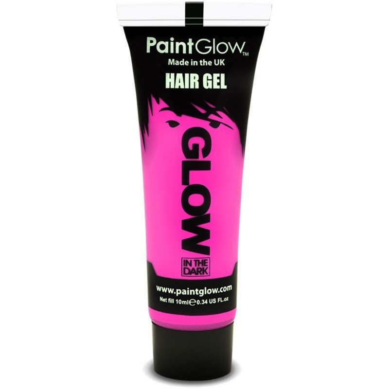 Pink Glow In The Dark hair gel