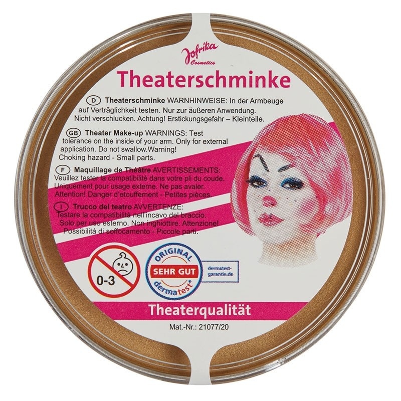 Professional stage make-up gold