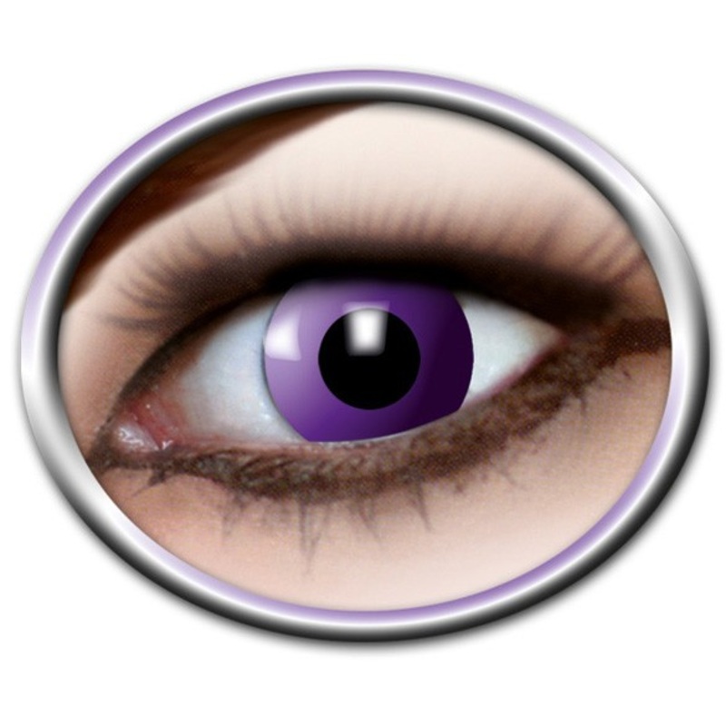 Purple colored contact lenses