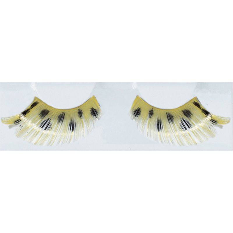 Yellow black eyelashes