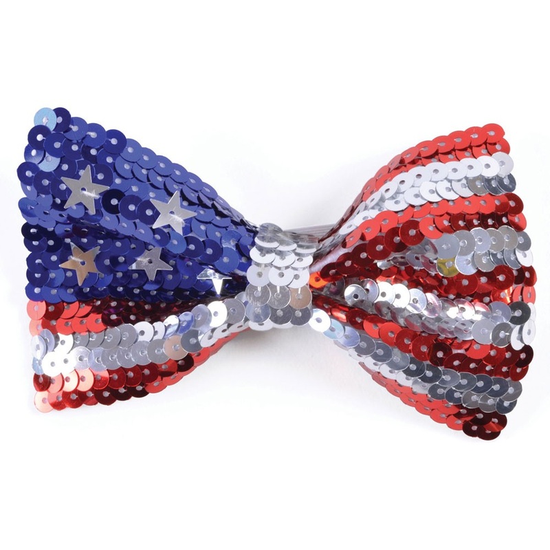 American sequin bow tie