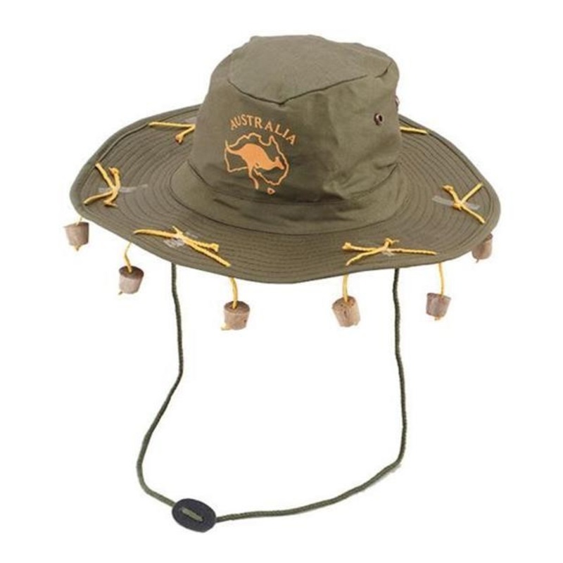 Australian outback hat with cork