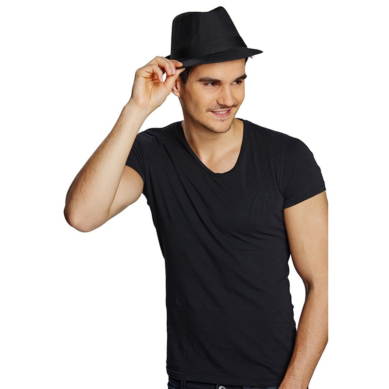Black party fedora hat