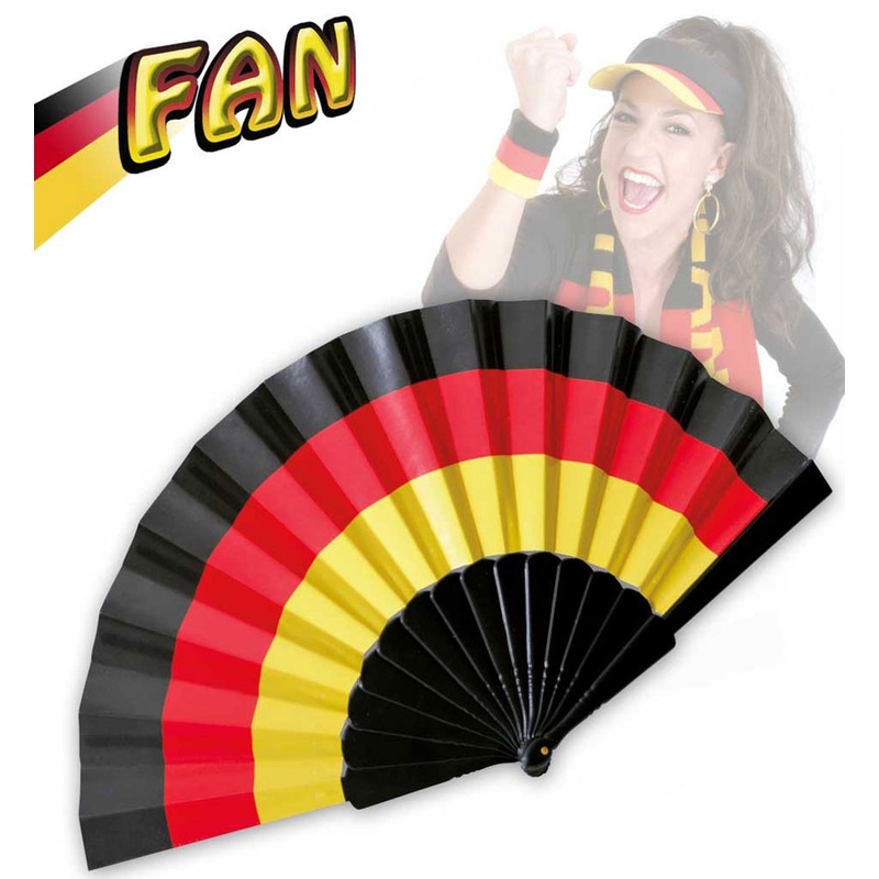 Black-red-gold fan compartments
