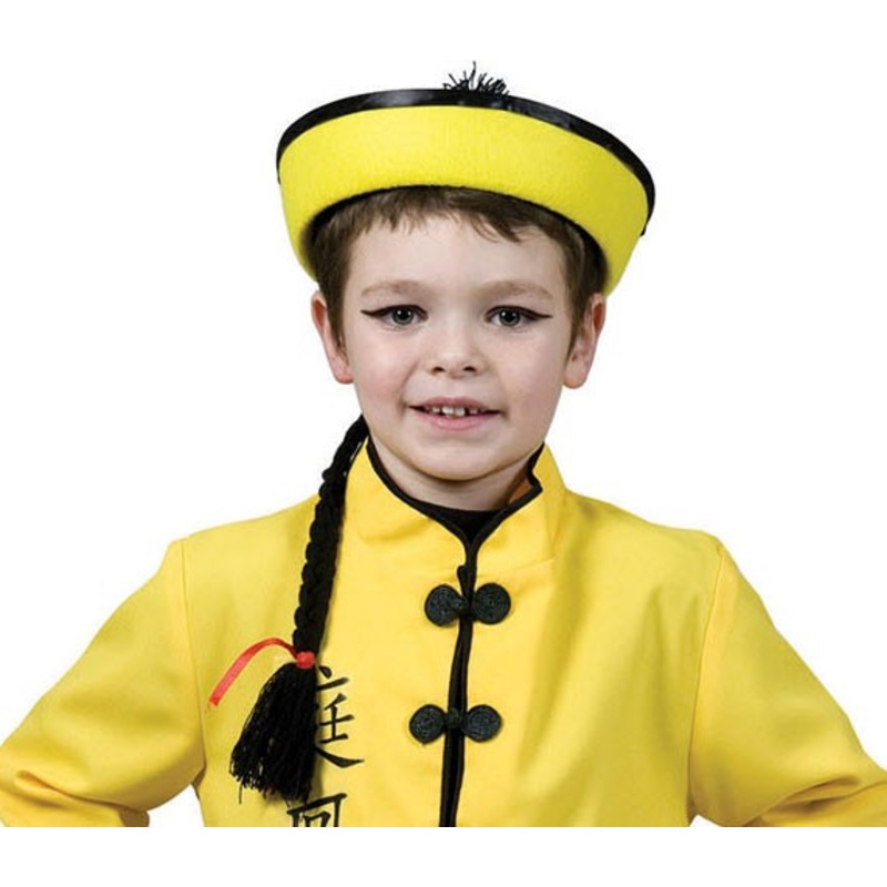 Children's cap in chinese style with braid