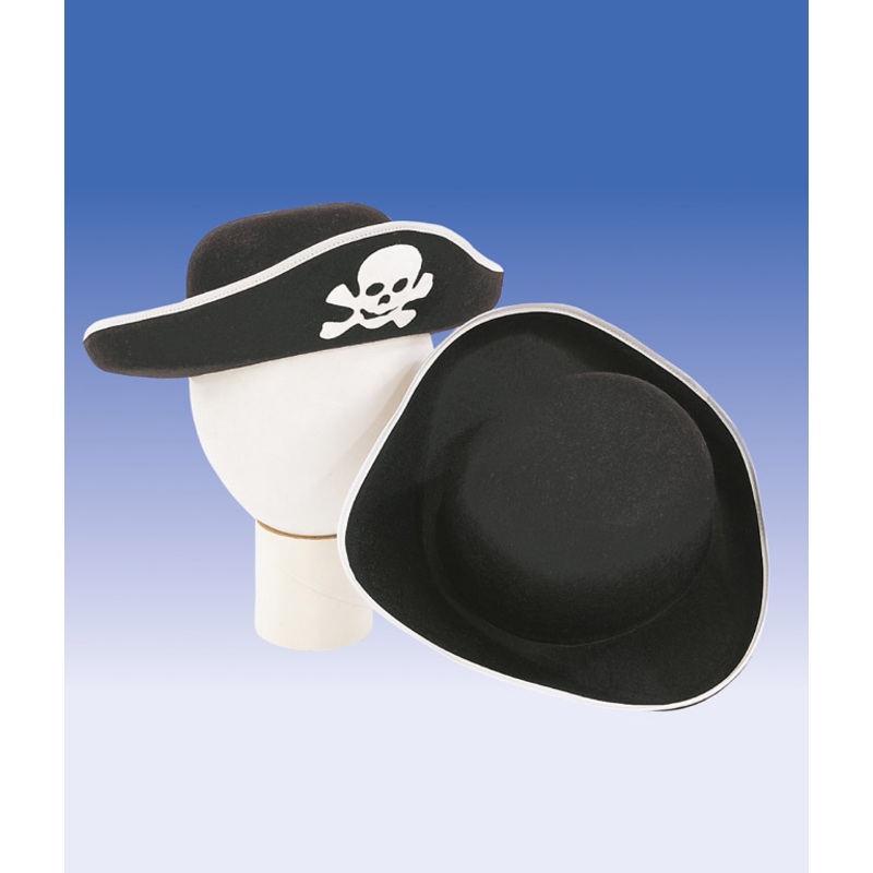 Children's pirate hat black