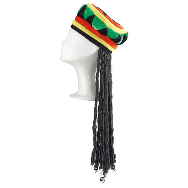 Colorful Rasta Dreadlock Hat
