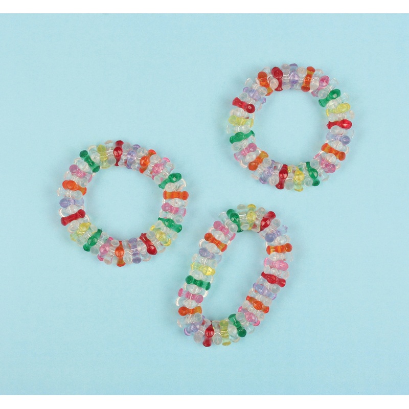 Fashion party crystal bracelets pearl look 8 pieces