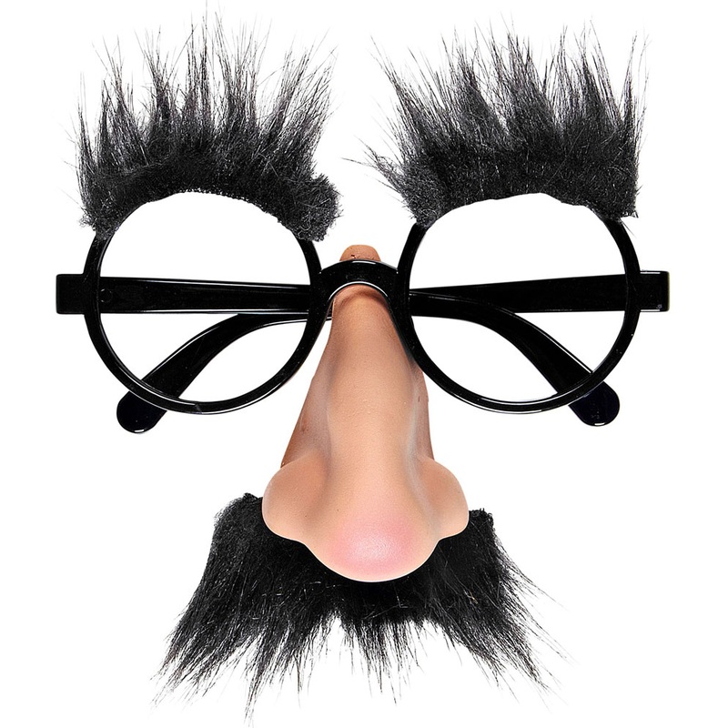 Funny nose glasses with beard
