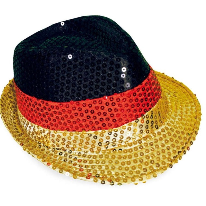 Germany fan hat disco with sequins
