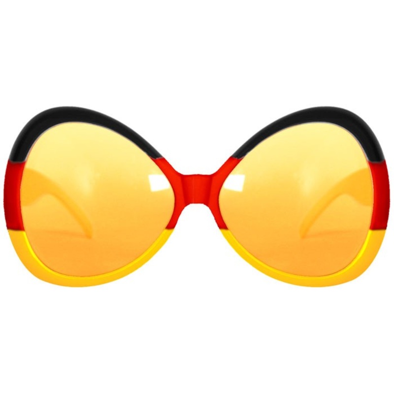Giant glasses in Germany colors