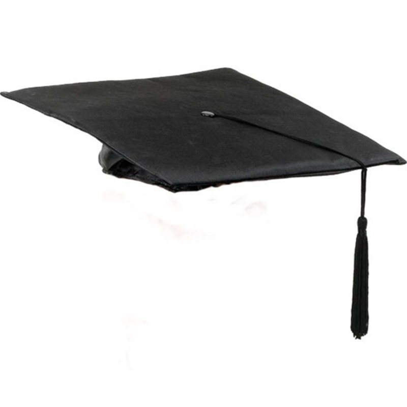 Graduate student hat with tassel for adults