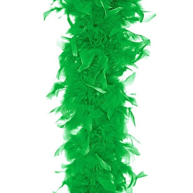 Green feather boa 180cm