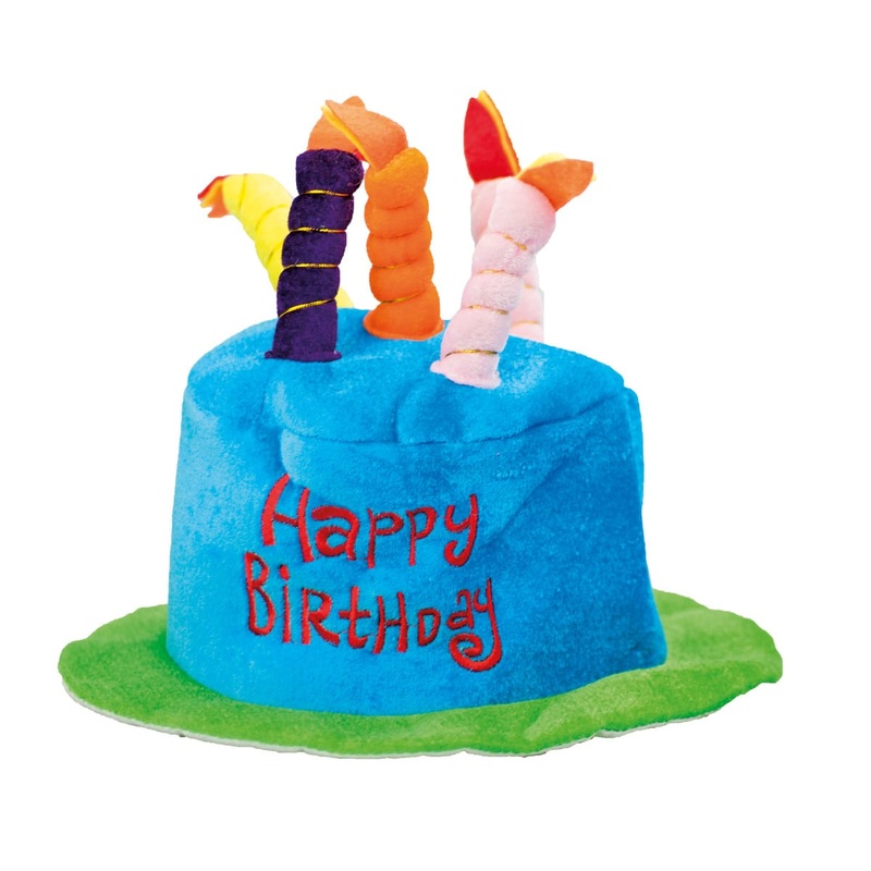Happy birthday hat with candles