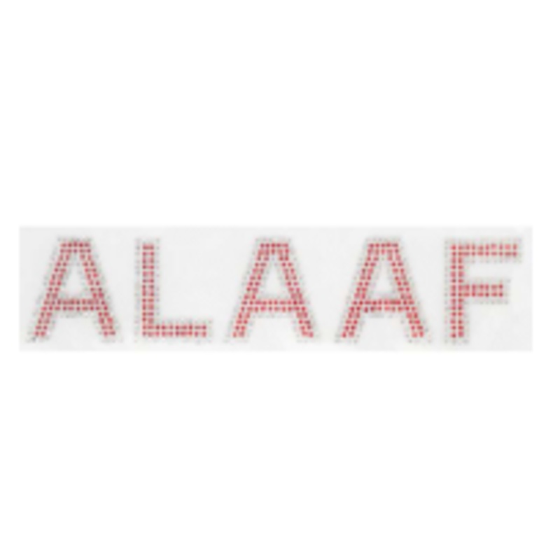 Iron-on image ALAAF with rhinestones