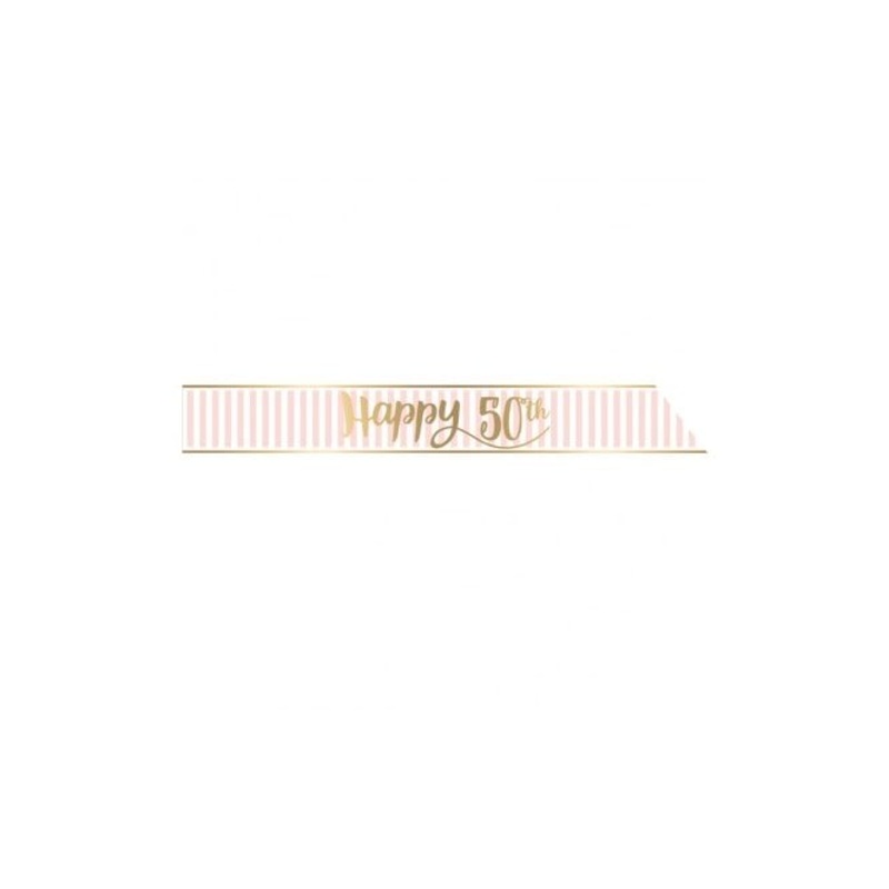 Lovely 50th Birthday sash 1.68m