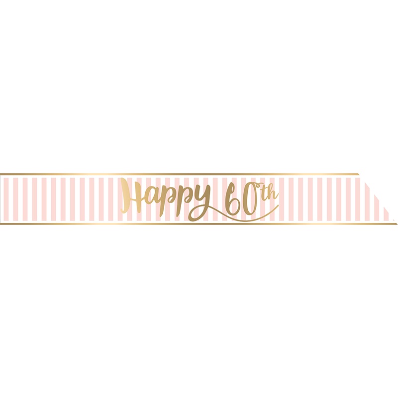 Lovely 60th Birthday sash 1.68m