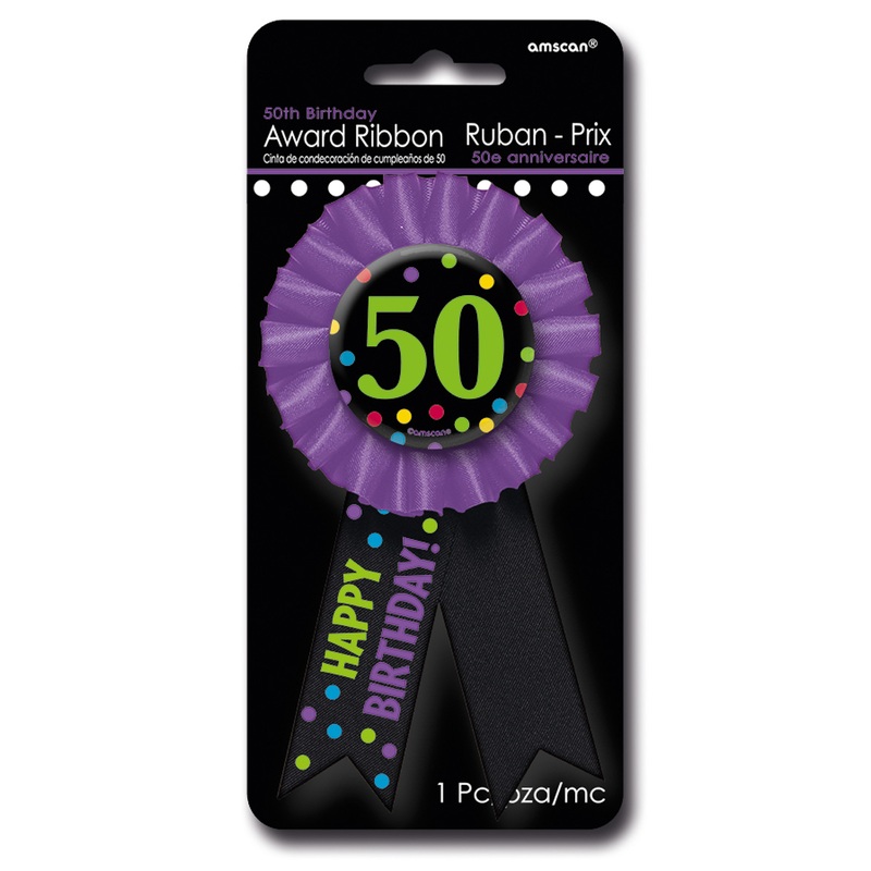 Noble Lapel Pin Celebration 50th Birthday With Colorful Dots