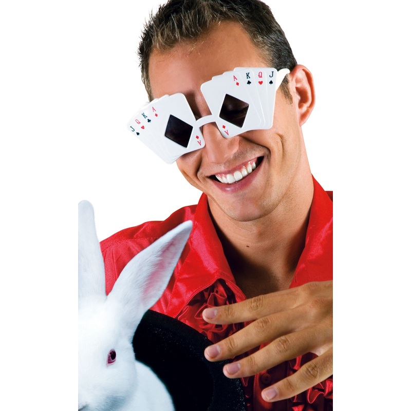 Poker Face Cards Glasses