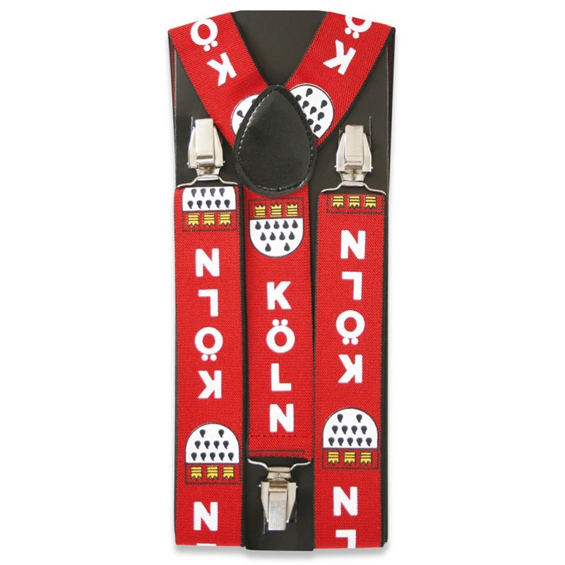 Premium suspenders Cologne coat of arms